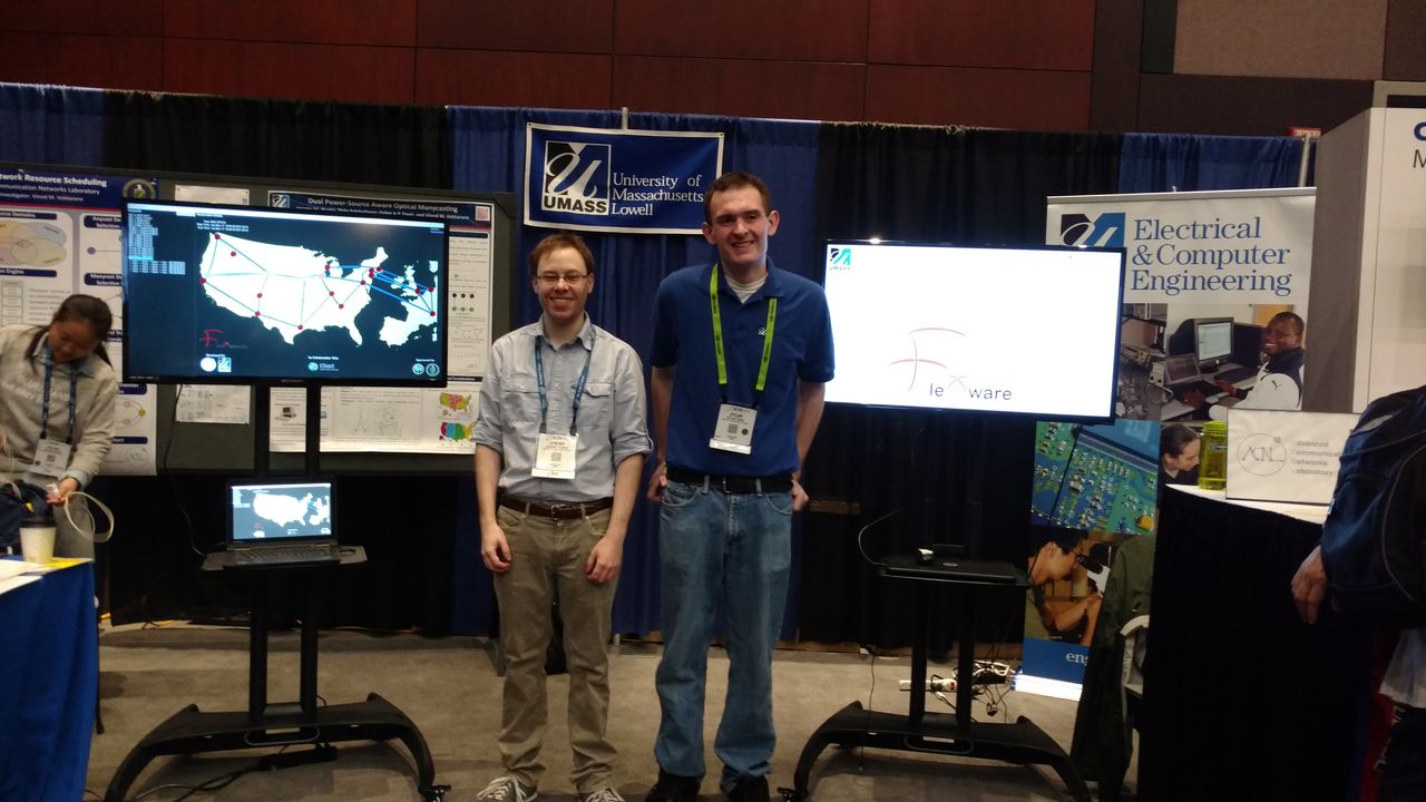 At the Electrical and Computer Engineering demonstration booth
