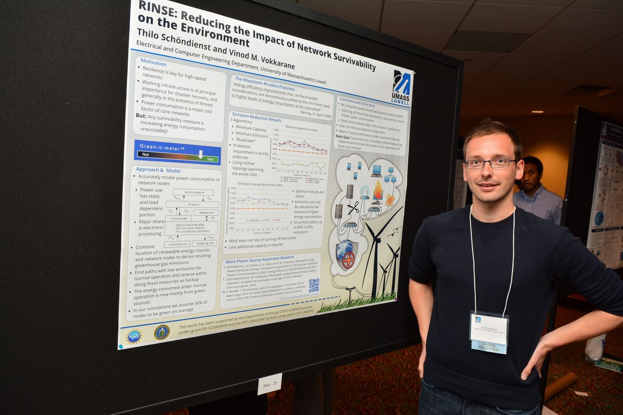 The RINSE poster, on reducing the environmental impact of network survivability