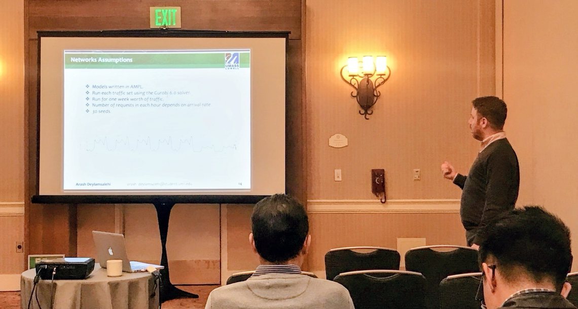 Arash Deylamsalehi presenting his research